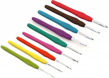 Opry Soft Grip Haaknaaldenset - 2 t/m 6 mm - Set met 9 maten 1