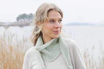 gratis breipatroon sjaaltje uitgevouwen drops