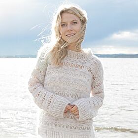 Patroon Gehaakte Damestrui "Wave Breaker" in kantpatroon - Drops Design 4