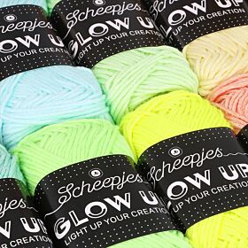 Scheepjes Glow Up Colour Pack - 10 kleuren x 25 gram - Glow in the dark effect 3