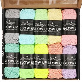 Scheepjes Glow Up Colour Pack - 10 kleuren x 25 gram - Glow in the dark effect 2