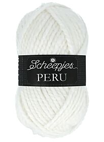 Scheepjes Peru - 110 wit - Alpaca/Acryl Bulky Dik Garen 1