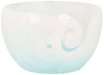 Scheepjes Yarn Bowl - Wit Parelmoer effect - 13x8cm 1