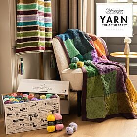 scrumptious stripes blanket yarn the after party 202 haken