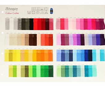 Staalkaart Scheepjes Colour Crafter - stalenkaart met alle 93 kleuren (hele kleurenpalet)