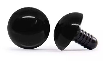 Veiligheidsoogjes zwart 20 mm (per stuk) - Veiligheidsogen 1