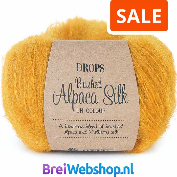 Drops Brushed Alpaca Silk wol alle uni colour kleuren