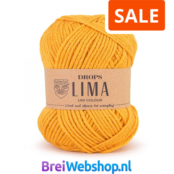 Drops Lima wol garens - mix / uni colour