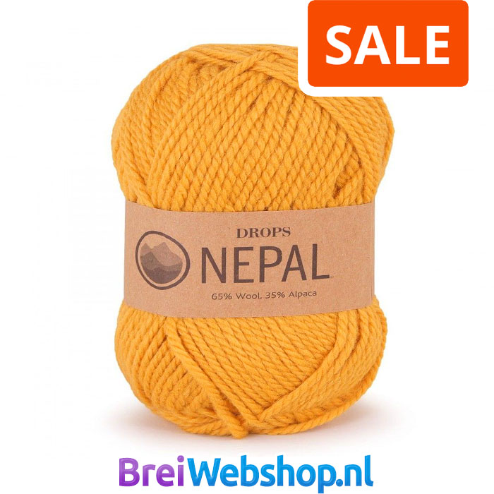 drops nepal wol garens - mix / uni colour