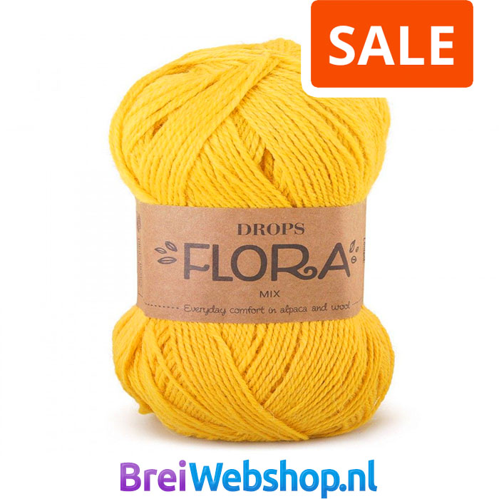 Drops Flora wol garens - Mix / Uni Colour